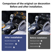 AC audio knob switch covers for Ford Bronco made of aviation-grade aluminum interior trim