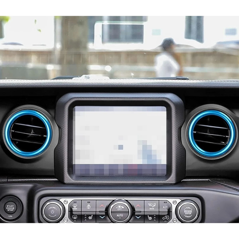 Aluminum Alloy air conditioner vent ring cover set for Jeep Wrangler JL and Gladiator JT