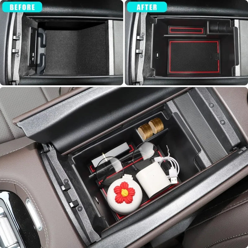 Car Console Organizer Tray for Mercedes Benz GLE 53 350 450 W167 GLS 450
