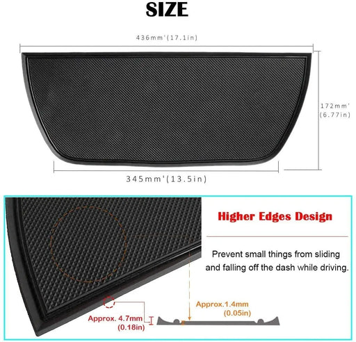 Car dashboard mat liner for Dodge Ram 1500/2500/3500 2011 2012 2013 2014 2015 2016 2017 2018