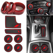 Car anti dust mats & switch knob decorative covers for Dodge Charger 2015-2023