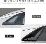 Car Rear Side Window Louvers Cover Trim for Kia K5 2023 2022 2021