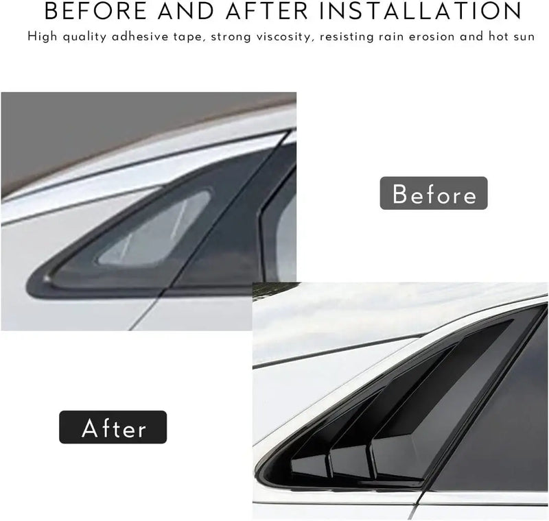 Car Rear Side Window Louvers Cover Trim for Kia K5 2023 2022 2021