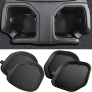 4pcs black silicone rear cup holder inserts for Jeep Wrangler JL Gladiator JT