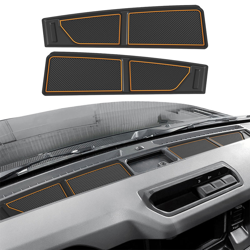 Custom Dashboard Mats for Ford Bronco with non-slip silicone material for interior protection