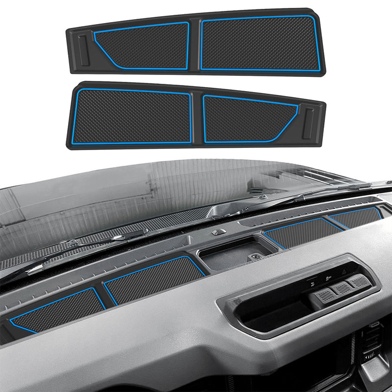 Custom Dashboard Mats for Ford Bronco with non-slip silicone material for interior protection