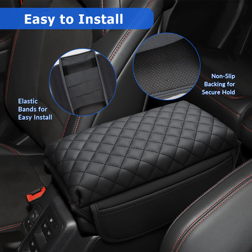 Easy install elastic strap armrest cover for Ford Bronco center console