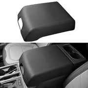 Center console cover for Ford F150 2015-2020 with black stitches