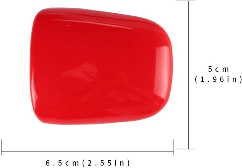 Gloss red ABS gear shift knob trim cover for Dodge interior upgrade
