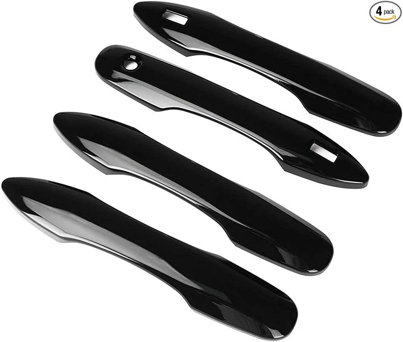 Glossy black ABS door handle cover
