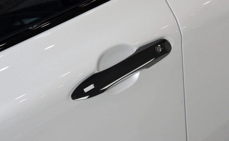 Glossy black ABS door handle cover
