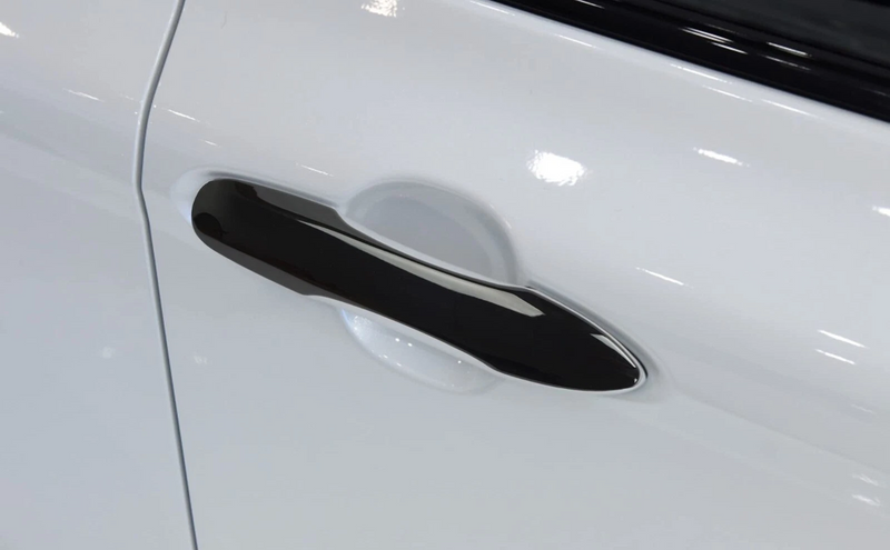 Glossy black ABS door handle cover