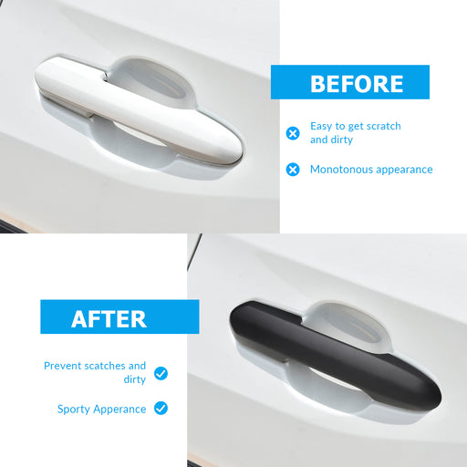 Matte Black Door Handle Covers & Protectors for Toyota Rav4, Highlander & Crown (2019-2025) – Full Coverage, Scratch Protection, Easy Installation
