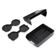Toyota RAV4 center console organizer tray custom fit interior storage front cup holder insert silicone liner spill protection rear cup holder liner prevents spills and keeps interior clean 2019-2025