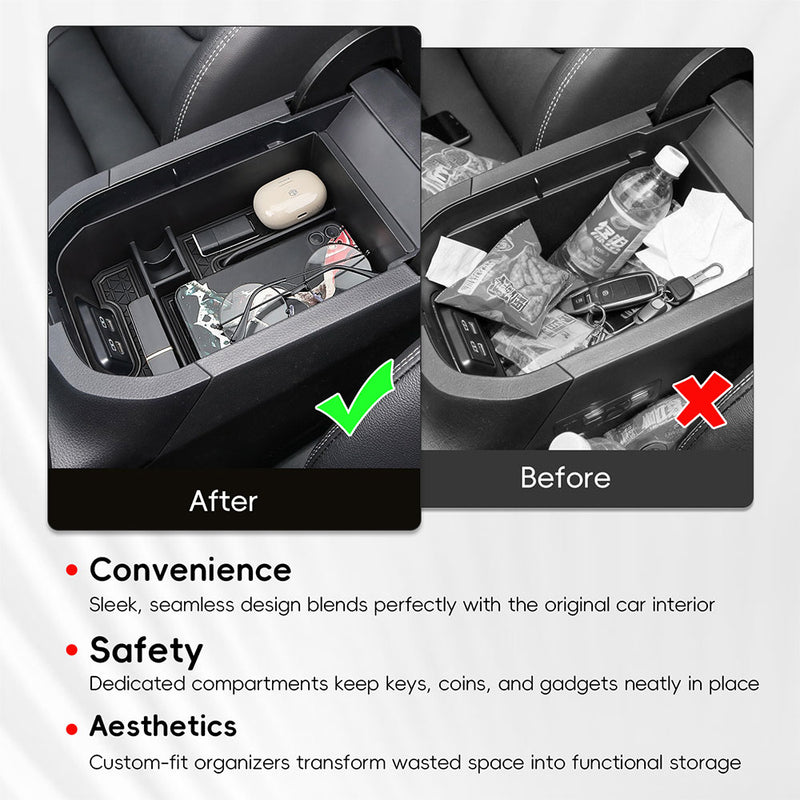 Toyota RAV4 armrest storage organizer insert anti-slip mat 2019-2025