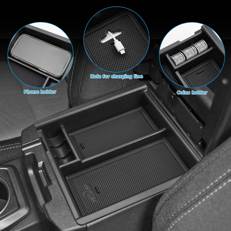 Car Center Console Organizer Storage Box for Toyota Tacoma 2016-2023