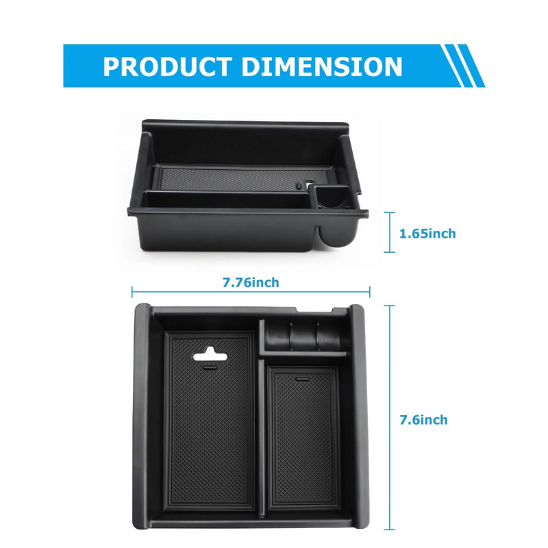 Car Center Console Organizer Storage Box for Toyota Tacoma 2016-2023