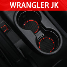 Load image into Gallery viewer, Auovo Cup Holder Console Liners for Jeep Wrangler JK 2011-2017
