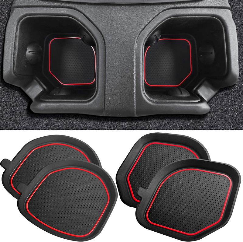 3D Cup Holder Coasters for 2018-2022 Jeep Wrangler JL JLU Gladiator