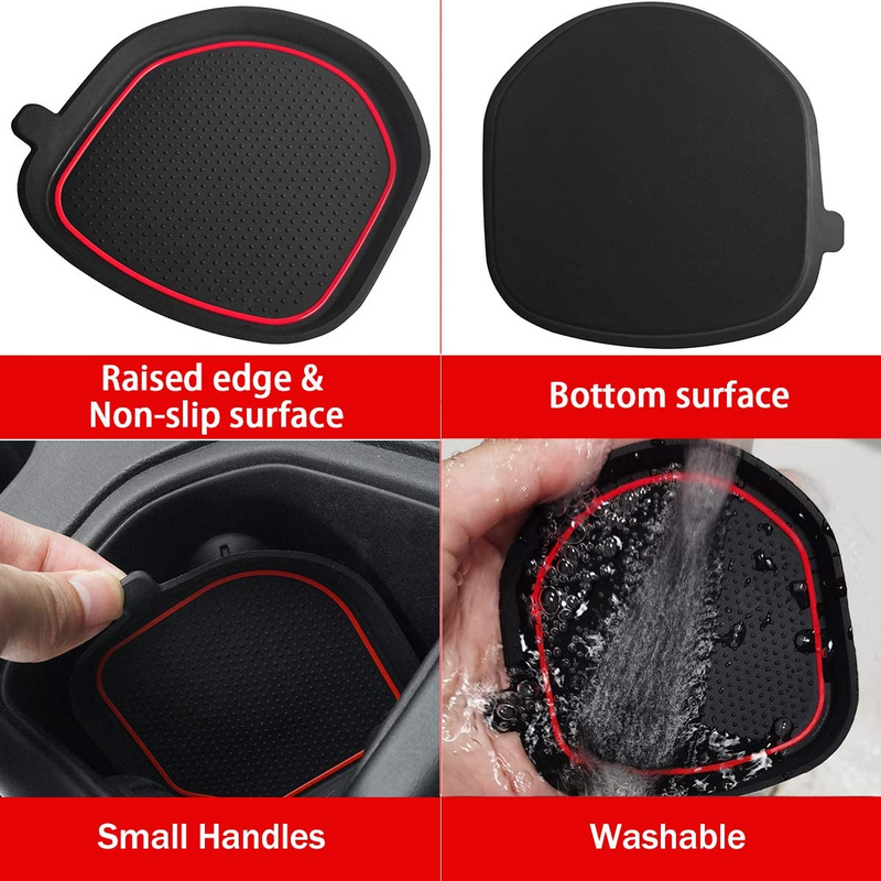 3D Cup Holder Coasters for 2018-2022 Jeep Wrangler JL JLU Gladiator