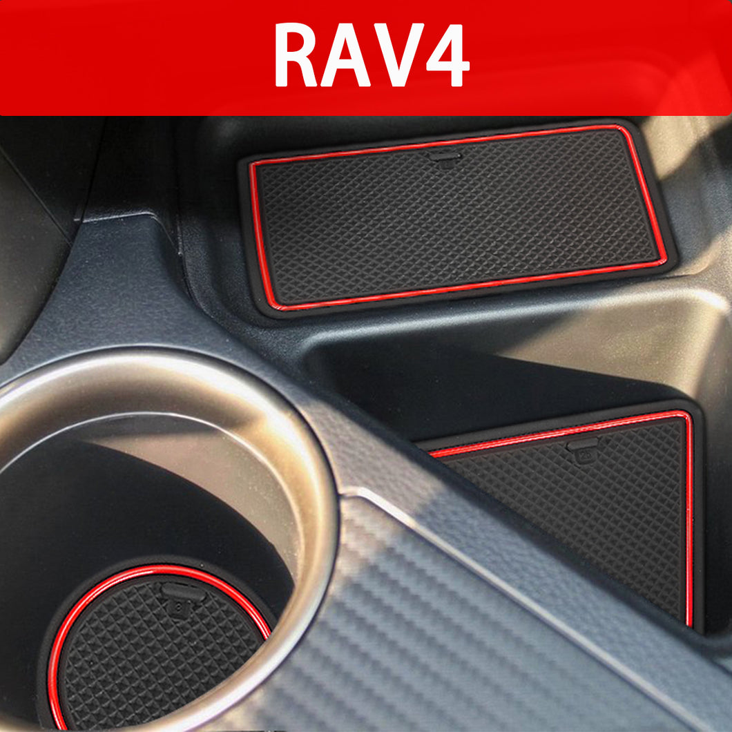 Auovo Cup Holder Door Liners for Toyota RAV4 2013-2018