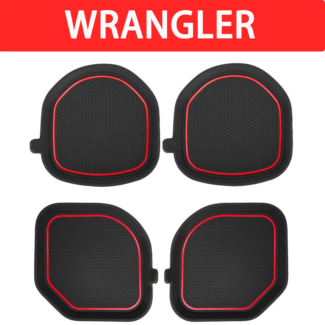 Auovo 3D Cup Holder Coasters for 2018-2022 Jeep Wrangler JL JLU Gladiator